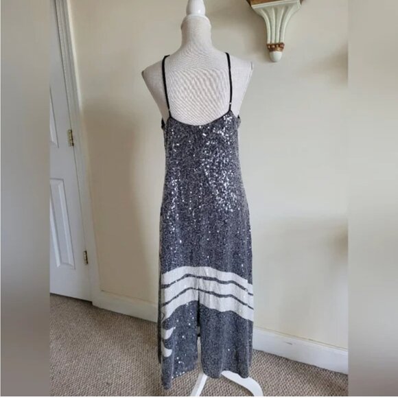 Farm Rio Halter Sequin Column Midi Dress size L - Picture 6 of 10